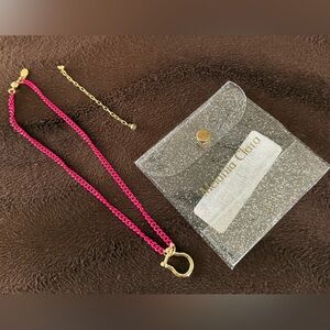 Melanie Clara “Kris” Pink & Gold Necklace- Magnetic Closure & Adjustable!! 🤩